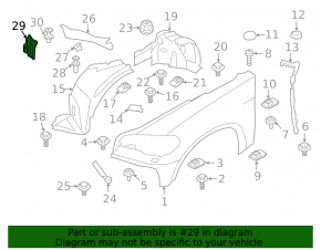Left front fender liner hatch for BMW X6 E71 08-14 With m model