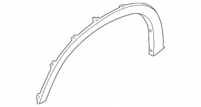 Front right fender arch trim for BMW X5 E70 07-13