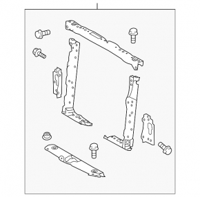 TV panel radiator Toyota Rav4 13-15 dorest