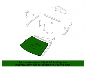 Toyota Highlander 01-07 windshield