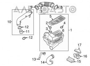 Air Duct Filter Manifold VW Beetle 12-19 1.8T