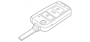 Key VW Golf 15-20 4 buttons