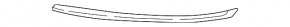 Front right headlight molding VW Tiguan 18-21 lower, for LED