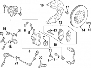 Front left hub Audi Q3 83A 19-25