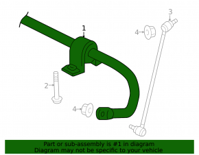 Front stabilizer bar VW Taos 22-25
