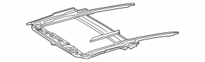 Sunroof mechanism frame Lexus ES300h ES350 13-18 under panorama