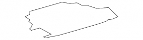 Toyota Camry v40 trunk floor mat black