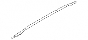 2 roof rails for Nissan Murano z50 2003-2005, paint peeling
