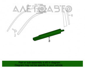 Molding door-glass central front right Toyota Camry v50 12-14 usa