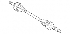 Drive axle rear left VW Touareg 11-17