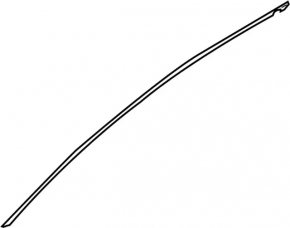 Upper door molding front right Infiniti G25 G35 G37 4d 06-14 chrome, deformed, scratches, missing fastening