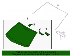 Windshield Hyundai Elantra UD 11-13