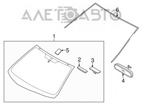 Windshield Hyundai Elantra UD 11-13