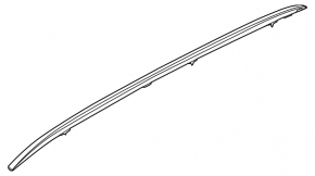 Left longitudinal roof rail Hyundai Tucson 22-26 black