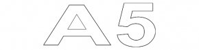 The Audi A5 F5 17-24 trunk door emblem A5