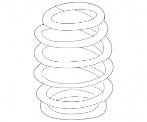 Rear left spring Audi A4 B9 17-25