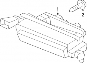 Right reversing light for Hyundai Santa Fe 24-26