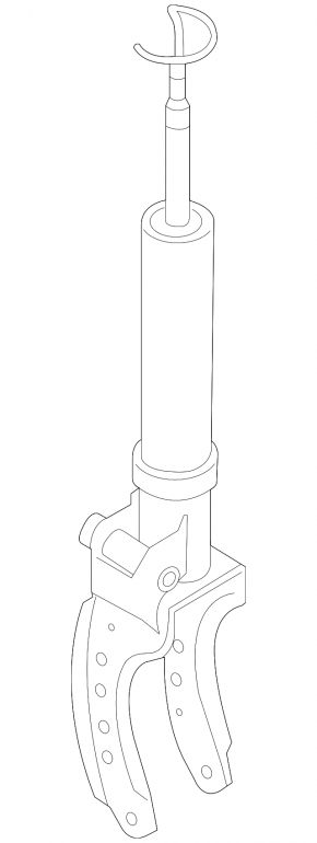 Front right shock absorber for Porsche Cayenne 958 11-17 with spring