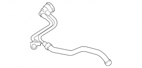 Cooling pipe tank-radiator Mercedes AMG GT-class X290 19-25 3.0