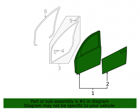 The front right door is bare, Mazda3 MPS 09-13