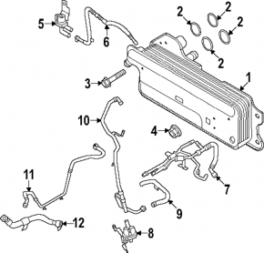Pump cooling pump additional Ford Explorer 20- 2.3T