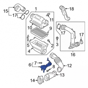 Air Filter Housing Bracket Ford Explorer 20-24 3.0T