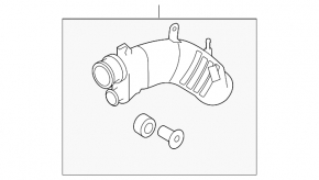 Long engine air duct for Mazda3 MPS 09-13