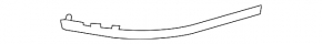 Right rear bumper molding for Jaguar I-Pace 19-25, black