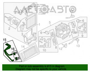 Cooling system hose for Audi Q7 16-19 3.0T plastic