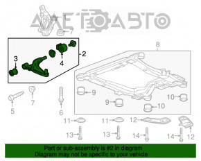 Lower control arm front left Chevrolet Cruze 11-15