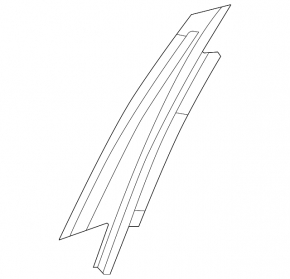 Mercedes W167 GLE 350 450 20-24 front side door trim, rear right