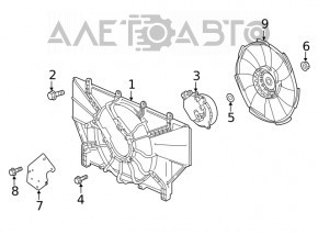 Cooling Fan Motor Honda Accord 18-22 2.0 hybrid