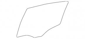 Mercedes W211 rear right door glass