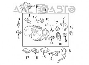 Rain and light sensor Mercedes W211