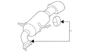 Kia Sorento 10-15 2.4" rear muffler with barrel