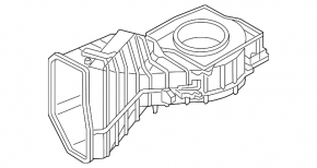 The bare heater housing for the Audi A6 C7 12-18