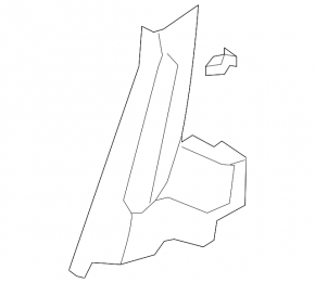 Rear pillar trim lower right Audi Q7 4L 10-15 beige, scratches