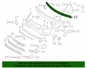 BMW X5 F15 14-18 Front Bumper Reinforcement