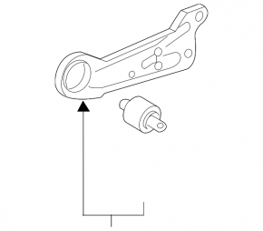 Rear right longitudinal control arm for Hyundai Veloster 19-21
