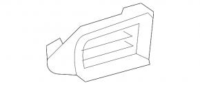 Air duct deflector dashboard left Toyota Camry v70 18-24 black