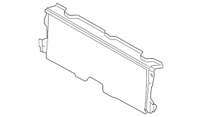 Lexus NX200t NX300 15-21 black rear center floor panel