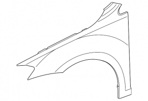 Front left wing VW Golf 17-