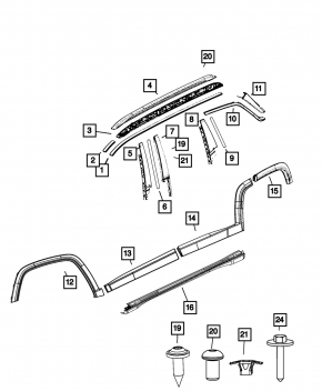 Right threshold Jeep Compass 17-22