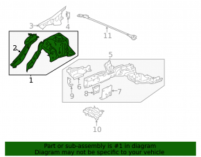 Honda Accord 13-17 front right quarter panel, graphite