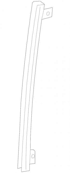 Rear left door glass guide for Toyota Sienna 11-20