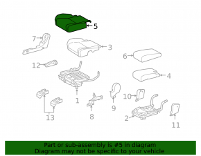 Seat upholstery, 2nd row, right, Lexus RX350 RX450h 10-15, lower part, beige leather, dented leather