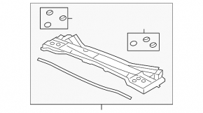 Windscreen wiper grille plastic Acura RDX 13-16