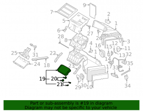 Audi Q7 4L 10-15 heater core