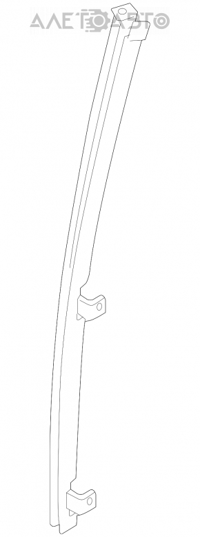Rear left door glass guide for Suzuki Kizashi 10-15