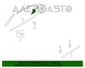Door trim side rear right Hyundai Azera 12-17 rear